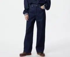 UNIQLO ワイドストレートデニム25