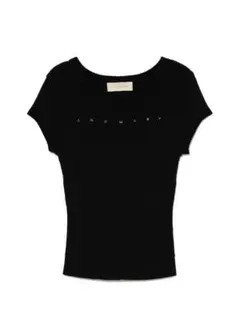 ANDMARY Mary logo ribbon tops black - メルカリ