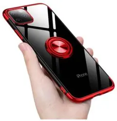 iPhone 11 Pro Max ケース リング 透明 クリア リング付き