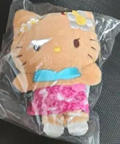 トコナツバケーションデザインシリーズ マスコットホルダー キティ ピンク
