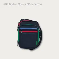 90s vintage ベネトン ショルダーバッグ 美品 レトロ マルチカラーのサムネイル
