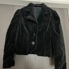 コーデュロイショートジャケット 黒 日本製【期間限定値下げ中】