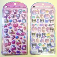 【即発送】サンリオ コットンパフィーシール マイメロ キティ 2枚セット