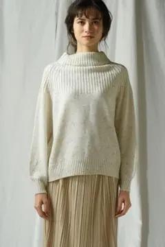 socolla ソコラ カラーネップサイドボタンニット 毛混 新品未使用