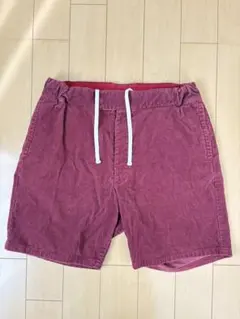 NAISSANCE コーデュロイショートパンツ L 日本製 ボルドー