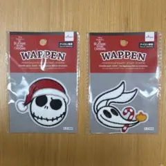 DAISO パイルワッペン　ナイトメアビフォアクリスマス