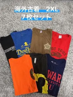 US古着 7枚セット プリント Tシャツ 2XL ビッグサイズ まとめ売り ①