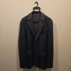 ネイビーレザーシングル　ジャケットのサムネイル