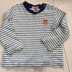 ミキハウス　MIKIHOUSE ストライプ 長袖Tシャツ 80cm ベビー用