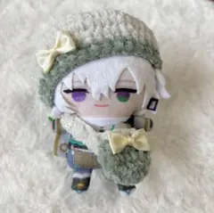 【緑】ベレー帽 ポシェット セット にじぱぺっと ぬい服 10cm