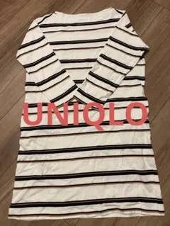 UNIQLO 七分袖ワンピース　フリーサイズ