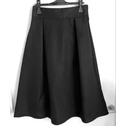 GU ブラック フレアロングスカート