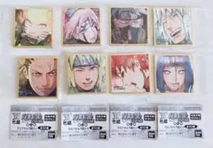 NARUTO 豆ガシャ 色紙 8枚セット ナルト サクラ カカシ ミナト 我愛羅