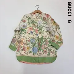GUCCI グッチ キッズ チュニックワンピース 6 フローラ 花柄 シルクのサムネイル