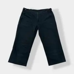 UNIQLO ユニクロ コットン クロップドパンツ ブラック ウエスト70㎝