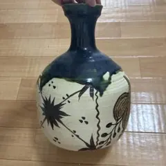 桃山時代 〜 江戸 織部 緑油 花入れ 一輪挿し 桃山時代 〜 江戸 織部 緑油 花入れ 一輪挿し 桃山時代 〜 江戸