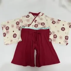 PUFF2KIDS 花柄着物ロンパース　90