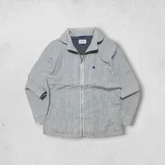 vintage キンロック ストライプ ジップジャケット ワンポイント刺繍 Mのサムネイル