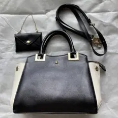 4℃　2way　レザーバッグ　バイカラー