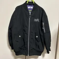 X-girl Stages ブラック 中綿 MA-1 ジャケット