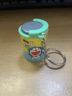 ドラえもん 缶型ケースキーホルダー　昭和レトロ　中古　希少品 ドラえもん 缶型コインケースキーホルダー 昭和レトロ 中古 希少