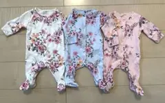 NEXT 花柄カバーオール３点セット