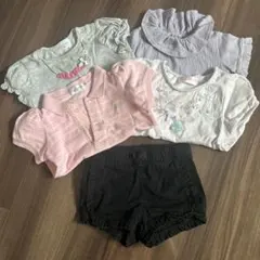 【美品】ラルフローレン、メゾピアノ他 ポロシャツ、Tシャツ、パンツ夏物5点セット