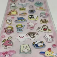 ぷっくりシール　サンリオキャラクターズ　キティ　マイメロ　クロミ　ポチャッコなど