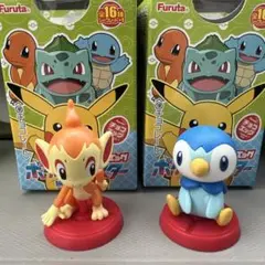 チョコエッグ ポケモン旅立ちの3匹 ヒコザル ポッチャマ2個セット