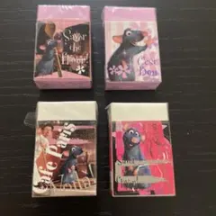 平成レトロラタトゥイユ 消しゴム 4個セット当時もの、未使用品