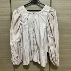 ★お値下げ★ROYALPARTY ピンクブラウンブラウスのサムネイル