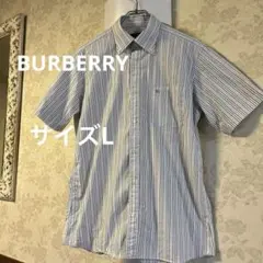 美品　BURBERRY バーバリー　綿100%半袖シャツ　サイズL