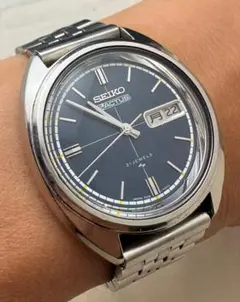 288/稼働 70年 セイコー アクタス 7019-7070 自動巻き 紺文字盤のサムネイル