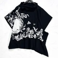 ✨美品✨慈雨　センソユニコ　ジャガード　変形　アシメ　チュニック　ワイド　日本製のサムネイル