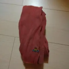 赤いニットタイツ キャラクター刺繍のサムネイル