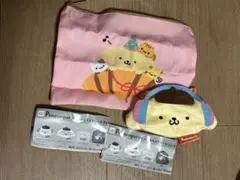 ポムポムプリン ユーモラスアソートコレクション　フェイスポーチ スクエアポーチ