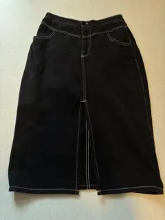 ZARA タイトスカート ブラック M スリット入り28のサムネイル