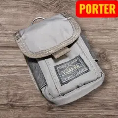 良品 PORTER ポーター デニム生地 二つ折り財布 メンズ ブルー - メルカリ