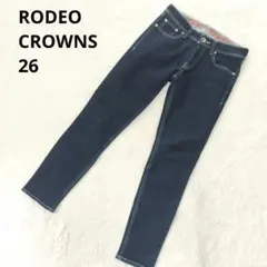 美品 RODEO CROWNS スキニー デニム 26インチ インディゴ