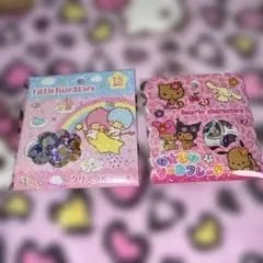 正規品 日焼けサンリオキャラクターズ リトルツインスターズ おはじきシール