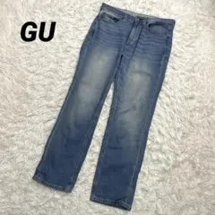 GU ジーユー　デニムパンツ　ジーンズ　テーパード　64