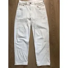 Cepo ホワイトデニム デニムパンツ Mサイズ ゆったり ホワイトのサムネイル