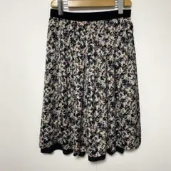 SONIA RYKIEL ソニアリキエル フレアスカート 38 薄手 腰ゴム