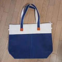 保冷バッグ トートバッグ ブルー×ホワイト