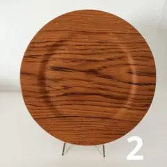 栃杢 中古 円形盆 約30cm - メルカリ