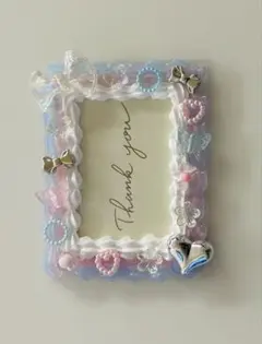 推し活グッズ　ホイップデコ　トレカケースデコ　B 8 ピンク　水色