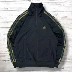 adidasoriginals トラックジャケット 刺繍ロゴ 黒色 M 0033
