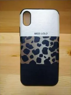 IPhoneXSカバー　ブラウン　ヒョウ柄　iPhoneケース　ソフトシリコン