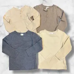 【80〜90サイズ4枚セット】　H&M 長袖Tシャツ　まとめ売り