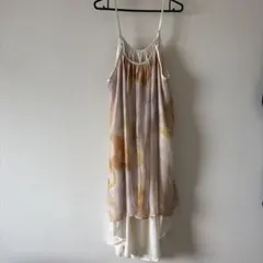 Tre Onesta キャミワンピース　マーブルペイントキャミドレス